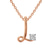 Minimal Lab Diamond Initial L Necklace