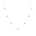 Lace of Love Pear Lab Diamond Station Fashion Necklace