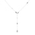 Promise Chain Lariat Lab Diamond Fashion Necklace