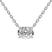 10kt White Gold Fernanda Oval Lab Diamond Solitaire Necklace (4 Ct. Tw.)