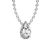 9ct White Gold Marisol Pear Lab Diamond Solitaire Necklace (1/2 Ct. Tw.)