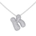 14kt White Gold Lab Diamond Initial K Necklace (1 Ct. Tw.)
