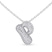 Lab Diamond Initial P Necklace