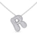 Lab Diamond Initial R Necklace
