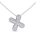 Lab Diamond Initial X Necklace