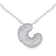 14kt White Gold Lab Diamond Initial C Necklace (1 Ct. Tw.)
