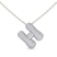 10kt White Gold Lab Diamond Initial H Necklace (1 Ct. Tw.)