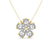 Pear Petal Lab Diamond Fashion Necklace