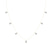 Lace of Love Pear Lab Diamond Station Fashion Necklace