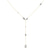 Promise Chain Lariat Lab Diamond Fashion Necklace