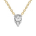 Fiona Pear Lab Diamond Solitaire Necklace