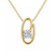 Minimal Lab Diamond Initial O Necklace