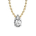 9ct Yellow Gold Marisol Pear Lab Diamond Solitaire Necklace (1/2 Ct. Tw.)
