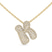 10kt Yellow Gold Lab Diamond Initial K Necklace (1 Ct. Tw.)