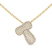 Lab Diamond Initial T Necklace