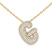 14ct Yellow Gold Lab Diamond Initial G Necklace (1 Ct. Tw.)