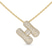 9ct Yellow Gold Lab Diamond Initial H Necklace (1 Ct. Tw.)