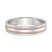 18kt Rose Gold Crossline Milgrain Men's Band