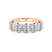 9ct Rose Gold Fairleigh Oval Lab Diamond Anniversary Band (5 Ct. Tw.)