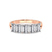 9ct Rose Gold Thalia Emerald Lab Diamond Anniversary Band (3 Ct. Tw.)