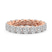 Meadow Round Crisscross Lab Diamond Eternity Ring