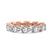 9ct Rose Gold Lily Pear Lab Diamond Eternity Ring (1 Ct. Tw.)
