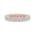 10kt Rose Gold Neveah Round Lab Diamond Eternity Ring (7 Ct. Tw.)