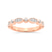 10kt Rose Gold Rosa Wedding Band (1/6 Ct. Tw.)