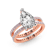 14kt Rose Gold Aurora Colored Lab Diamond Ring (3 Ct. Tw.)