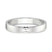 9ct White Gold Everlasting Bow Men's Band