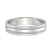 10kt White Gold Crossline Milgrain Men's Band