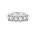 Ophelia Emerald Lab Diamond Anniversary Band