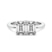 Itzel Two Stone with Both Emeralds Toi Et Moi Lab Grown Diamond Ring