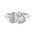 Violeta Two Stone Oval and Pear Toi Et Moi Lab Grown Diamond Ring
