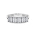 9ct White Gold Thalia Emerald Lab Diamond Anniversary Band (1/2 Ct. Tw.)