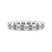 10kt White Gold Maven Emerald Lab Diamond Eternity Ring (8 Ct. Tw.)