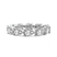 14ct White Gold Lily Pear Lab Diamond Eternity Ring (8 Ct. Tw.)