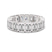 Vera Emerald Bezel Eternity Lab Diamond Ring