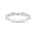 9ct White Gold Rosa Wedding Band (1/6 Ct. Tw.)