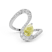 18kt White Gold The Sun and the Stars Colored Lab Diamond Ring (1 3/4 Ct. Tw.)