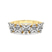 14kt Yellow Gold Octavia Heart Lab Diamond Anniversary Band (4 Ct. Tw.)