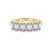 Ophelia Emerald Lab Diamond Anniversary Band