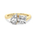 Cecelia Two Stone Cushion and Pear Toi et Moi Lab Grown Diamond Ring