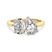 Violeta Two Stone Oval and Pear Toi Et Moi Lab Grown Diamond Ring
