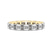 14ct Yellow Gold Maven Emerald Lab Diamond Eternity Ring (3 Ct. Tw.)
