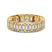 Vera Emerald Bezel Eternity Lab Diamond Ring