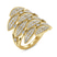 14kt Yellow Gold Intertwined Cocktail Ring (3/4 Ct. Tw.)