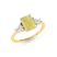9ct Yellow Gold A Summer's Day Colored Lab Diamond Ring (4 Ct. Tw.)