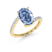 18kt Yellow Gold Skyborne Colored Lab Diamond Ring (3 Ct. Tw.)
