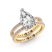 10kt Yellow Gold Aurora Colored Lab Diamond Ring (3 Ct. Tw.)